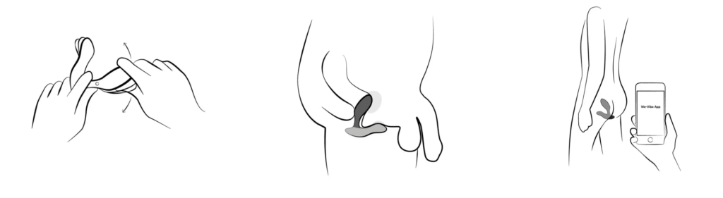 We-Vibe Vector+ Vibrating Prostate Massager - Ways to Play