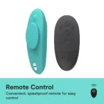 We-Vibe Moxie+ Remote Controlled Panty Vibrator - Aqua | Remote Controlled