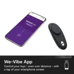 We-Vibe Moxie+ Remote Controlled Panty Vibrator - Black | We-Vibe App