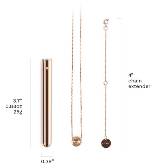 LeWand Vibrating Necklace - Rose Gold