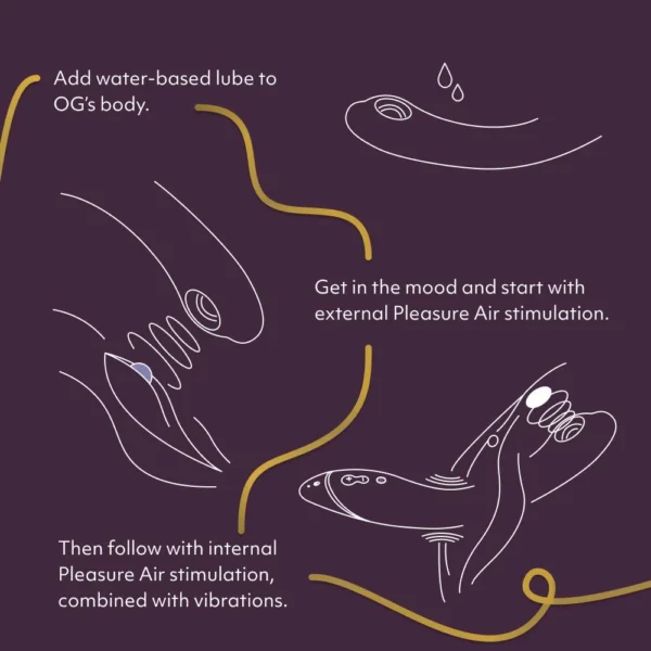 Womanizer OG Pleasure Air Vibrator for the G-Spot - Aubergine