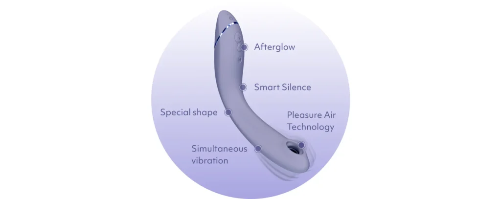 Womanizer OG Pleasure Air Vibrator for the G-Spot - Highlights