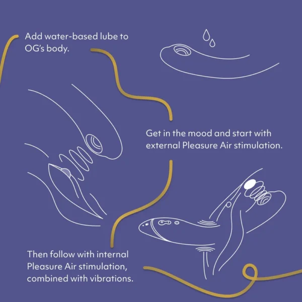 Womanizer OG Pleasure Air Vibrator for the G-Spot - Lilac