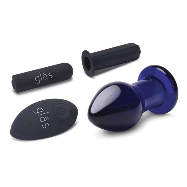 GLAS Rechargeable Remote Controlled Vibrating Butt Plug