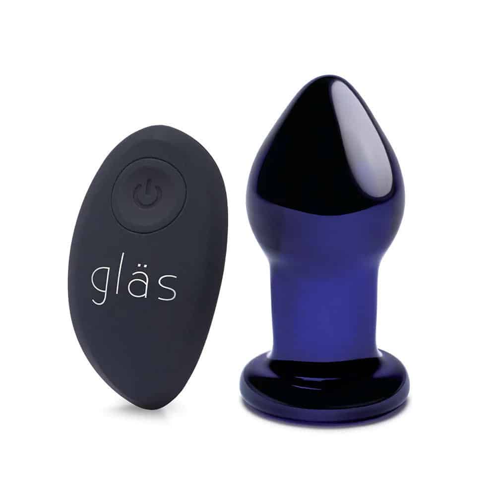 GLAS Rechargeable Remote Controlled Vibrating Butt Plug