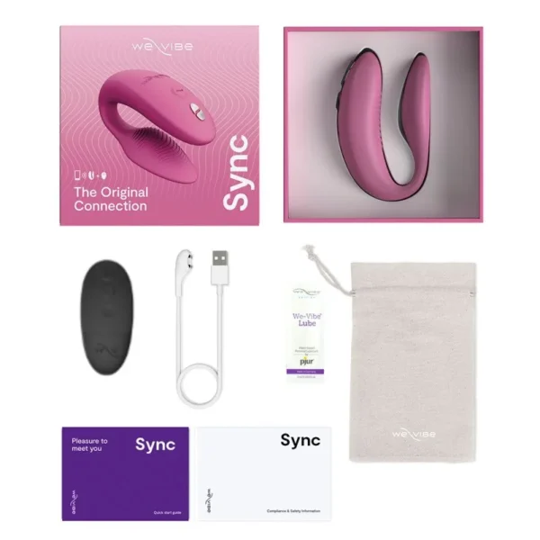 We-Vibe Sync 2 Couples' Vibrator Sex Toy - Pink