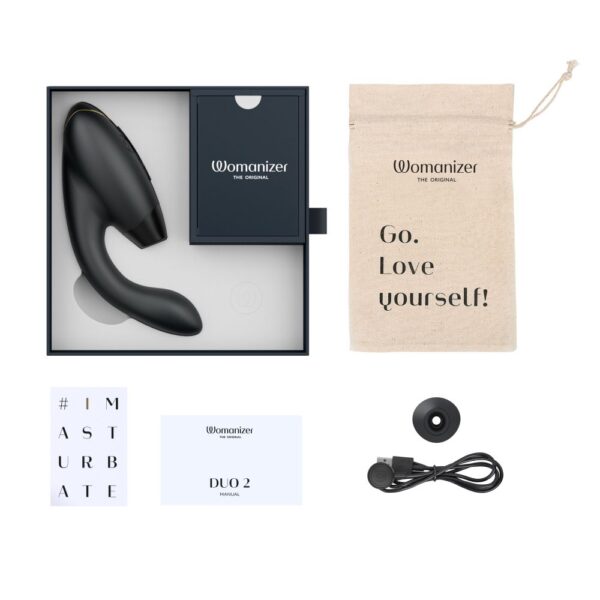 Womanizer Duo 2 Advanced Clitoral & G-spot Stimulator - Black