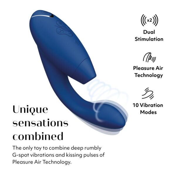 Womanizer Duo 2 Advanced Clitoral & G-spot Stimulator - Blueberry