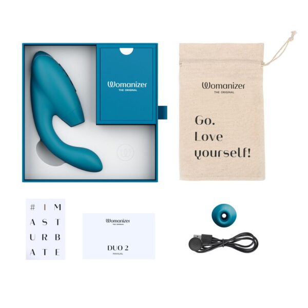 Womanizer Duo 2 Advanced Clitoral & G-spot Stimulator - Petrol