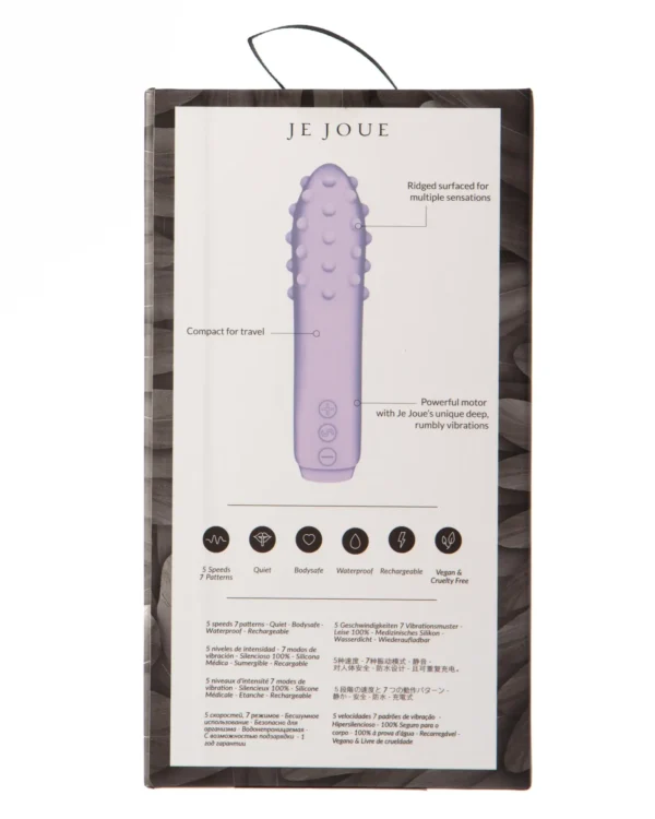 Je Joue Duet Textured Bullet Vibrator - Lilac