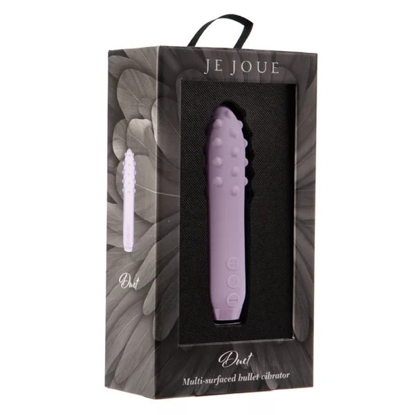 Je Joue Duet Textured Bullet Vibrator - Lilac