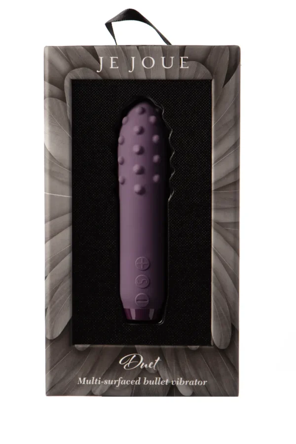 Je Joue Duet Textured Bullet Vibrator - Purple
