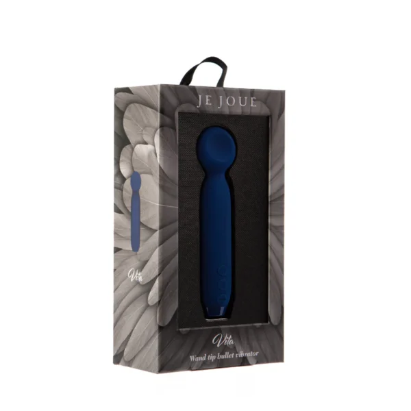 Je Joue Vita Flexible-Tip Bullet Vibrator - Cobalt Blue