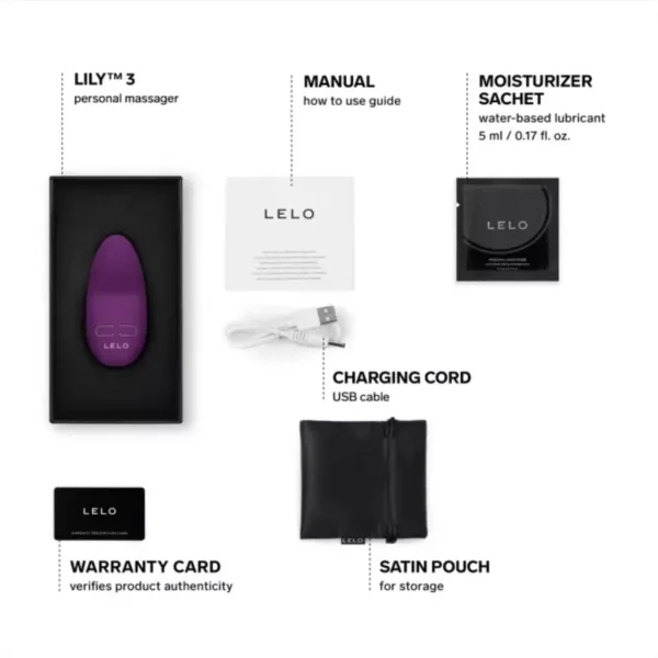 LELO Lily 3 Clitoral Vibrator - Dark Plum