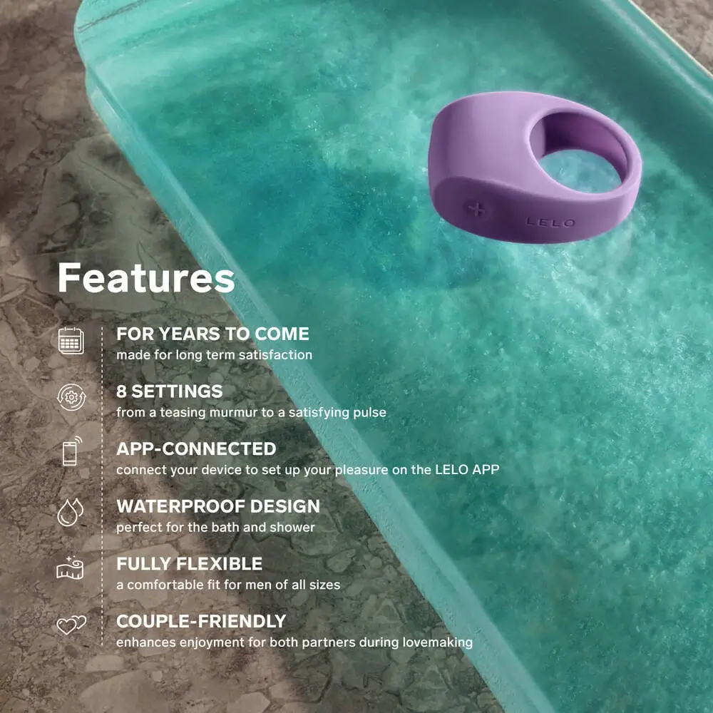 LELO Tor 3 Vibrating Couples Penis Ring - Features