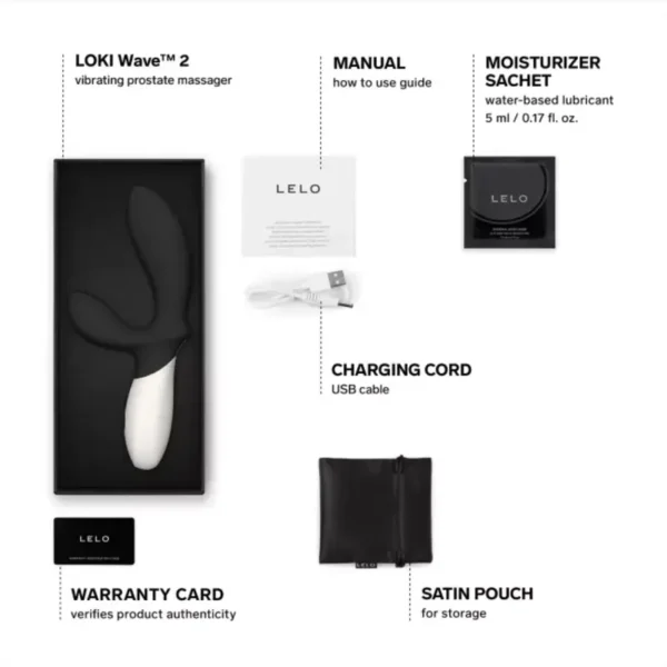 LELO LOKI Wave 2 Prostate Massager - Black