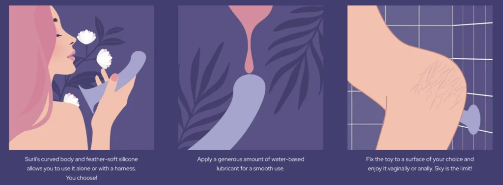 Biird Surii Silicone Curved G-spot Dildo - How to Enjoy