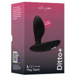 We-Vibe Ditto+ Vibrating-App & Remote-Controlled Butt Plug - Black