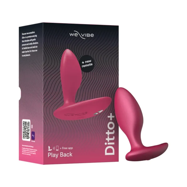 We-Vibe Ditto+ Vibrating-App & Remote-Controlled Butt Plug-Pink-13 We-Vibe Ditto+ Vibrating-App & Remote-Controlled Butt Plug - Pink