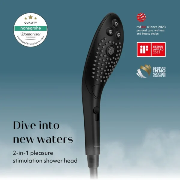 Womanizer Wave Shower Head Masturbator - Black