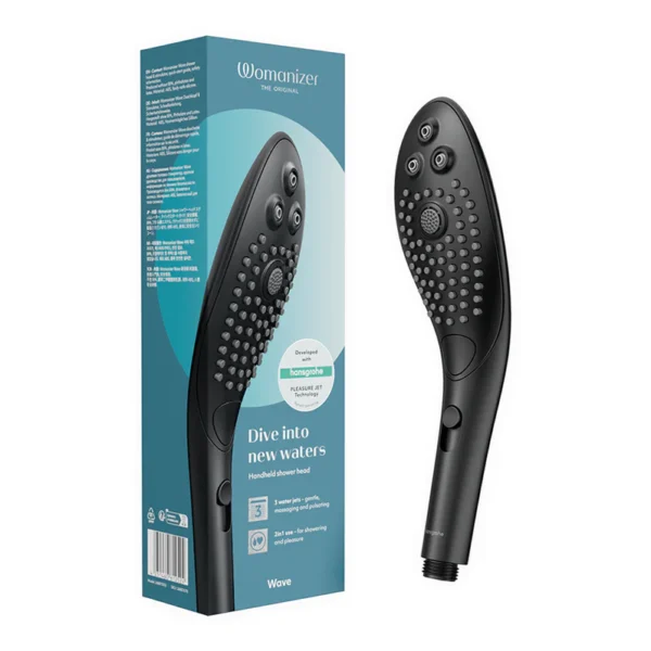 Womanizer Wave Shower Head Masturbator - Black-8 Womanizer Wave Shower Head Masturbator - Black