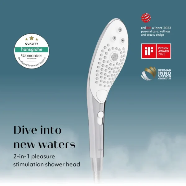 Womanizer Wave Shower Head Masturbator - Chrome