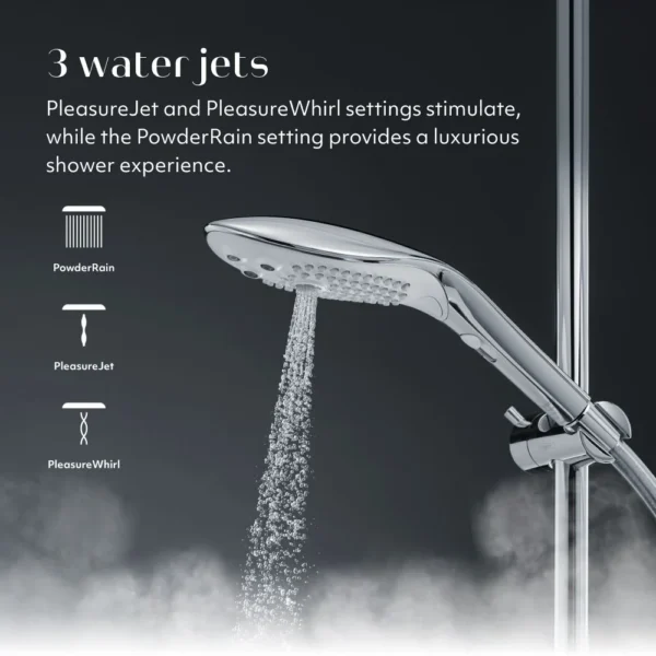 Womanizer Wave Shower Head Masturbator - Chrome