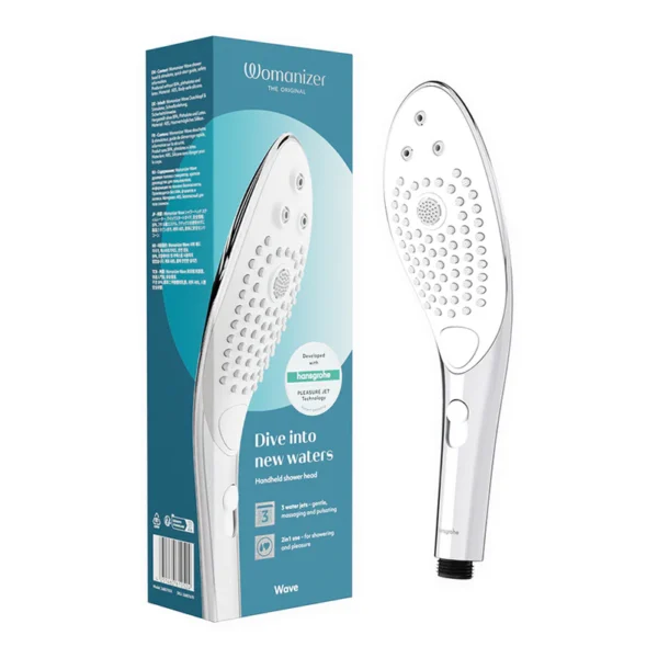 Womanizer Wave Shower Head Masturbator - Chrome