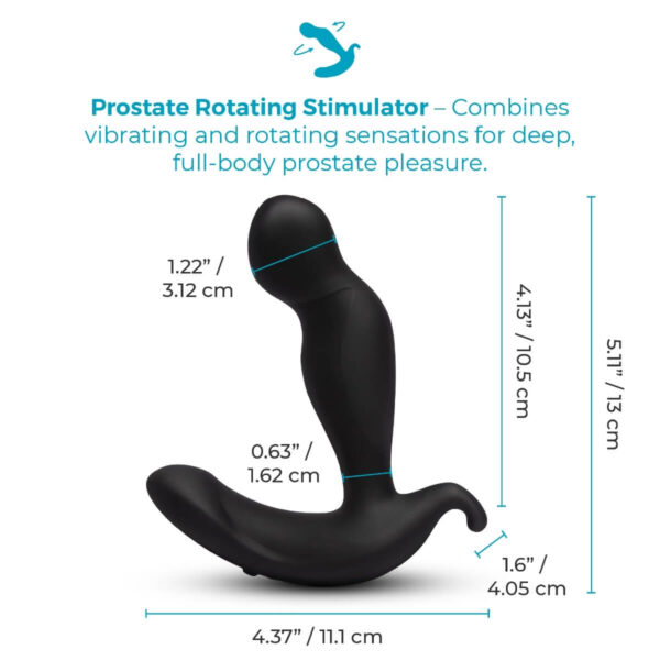 b-Vibe 360 Rotating, Vibrating, Remote-control Prostate Plug