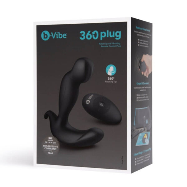 b-Vibe 360 Rotating, Vibrating, Remote-control Prostate Plug