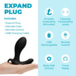 b-Vibe Expand Vibrating Remote-Controlled Prostate Plug