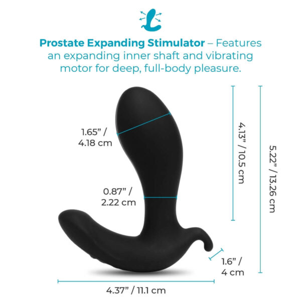 b-Vibe Expand Vibrating Remote-Controlled Prostate Plug