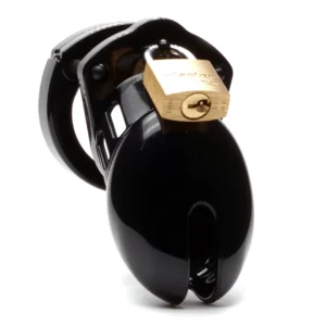 Black CB-6000S 2.5-inch Chastity Cock Cage Kit