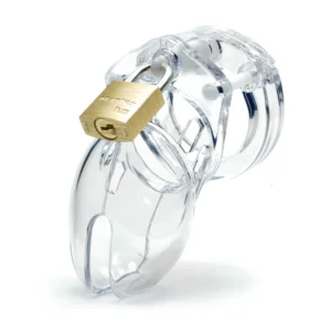 Clear CB-6000S 2.5-inch Chastity Cock Cage Kit