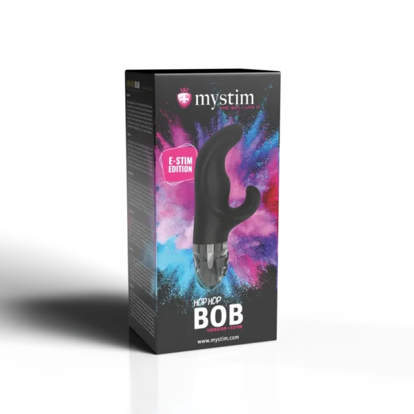Mystim Hop Hop Bob eStim Vibrator - Black