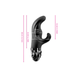 Mystim Hop Hop Bob eStim Vibrator - Black