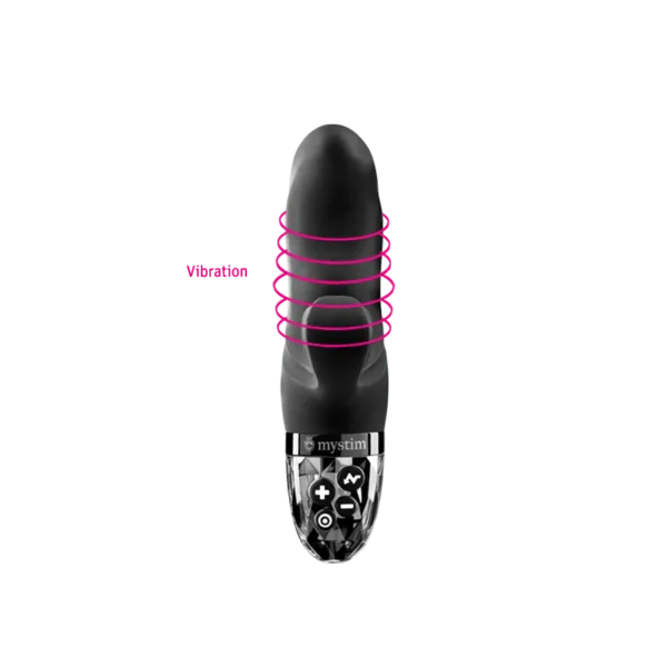 Mystim Hop Hop Bob eStim Vibrator - Black