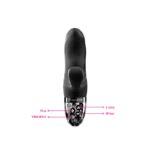 Mystim Hop Hop Bob eStim Vibrator - Black