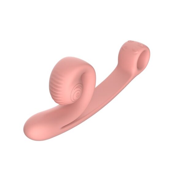 Snail Vibe Curve Clitoris & G-spot Vibrator - Peach