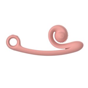Peach Snail Vibe Curve G-spot and clit stimulating vibrator
