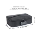 Black Dorcel Discreet Sex Toy Storage Box dimensions