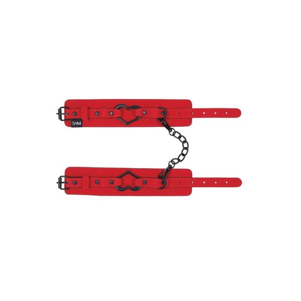 Sex & Mischief Amor Red Handcuffs for Bondage Play