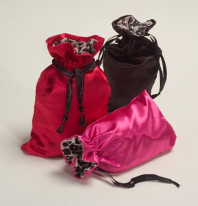Sugar Sak Sterilizing Sex Toy Storage Bag - Black, Red, & Pink