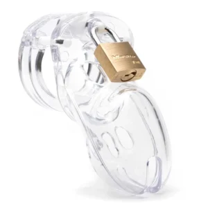 Clear CB-3000 3-inch Chastity Cock Cage Kit