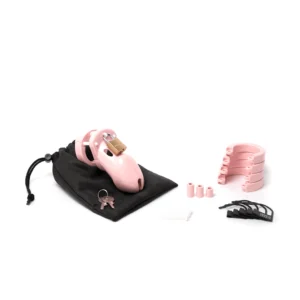 Pink CB-3000 3-inch Chastity Cock Cage Kit