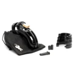 The Curve 3.75-inch Chastity Cock Cage Kit - Black