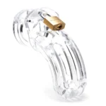 The Curve 3.75-inch Chastity Cock Cage Kit - Clear