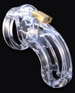 The Curve 3.75-inch Chastity Cock Cage Kit - Clear