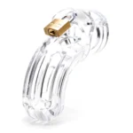 The Curve 3.75-inch Chastity Cock Cage Kit - Clear