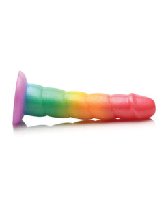 Curve Toys Simply Sweet 6.5-inch Swirl Rainbow Dildo